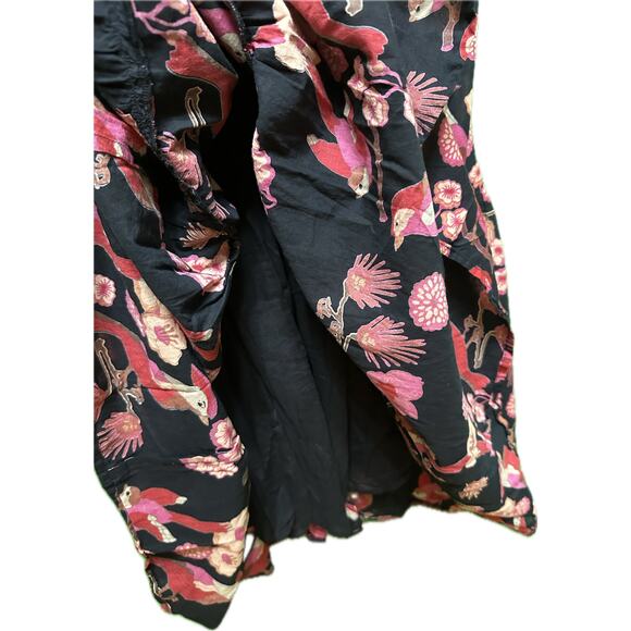 Olivia James The Label Lydia Dress Vintage Bird Black Maxi Dress Size XS - Picture 6 of 11